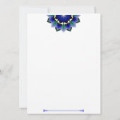 Mandala Pattern 02 in donkerblauw Kaart (Achterkant)