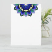 Mandala Pattern 02 in donkerblauw Kaart (Staand voorkant)