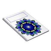 Mandala Pattern 02 in donkerblauw Notitieboek (Rechterzijde)