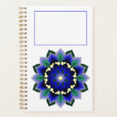 Mandala Pattern 02 in donkerblauw Planner (Voorkant)