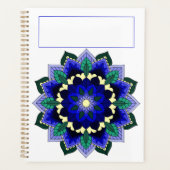 Mandala Pattern 02 in donkerblauw Planner (Voorkant)