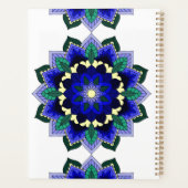 Mandala Pattern 02 in donkerblauw Planner (Achterkant)