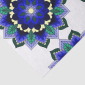 Mandala Pattern 02 in donkerblauw weefselpapier Tissuepapier (Detail)