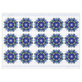Mandala Pattern 02 in donkerblauwe tablet Tafelkleed (Voorkant (Horizontaal))