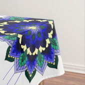 Mandala Pattern 02 in donkerblauwe tablet Tafelkleed (Voorbeeld)