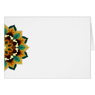 Mandala Pattern 02 in geel & tan