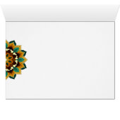 Mandala Pattern 02 in geel & tan (Binenzijde Horizontaal (Onderkant))