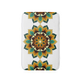 Mandala Pattern 02 in geel & tan Badmat (Voorkant Verticaal)