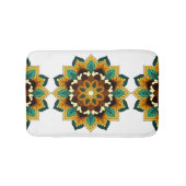 Mandala Pattern 02 in geel & tan Badmat (Voorkant)