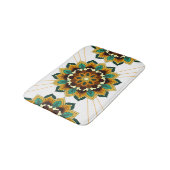 Mandala Pattern 02 in geel & tan Bath Mat (Gekanteld)