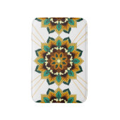 Mandala Pattern 02 in geel & tan Bath Mat (Voorkant Verticaal)