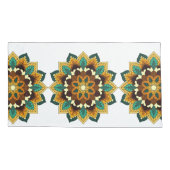 Mandala Pattern 02 in geel & tan Kussensloop (Achterkant)