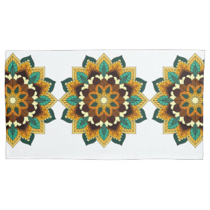 Mandala Pattern 02 in geel & tan Kussensloop