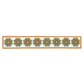 Mandala Pattern 02 in geel & tan Long Table Runn Lange Tafelloper (Horizontaal)