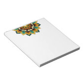 Mandala Pattern 02 in geel & tan Notitieblok (Schuin)