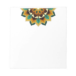 Mandala Pattern 02 in geel & tan Notitieblok