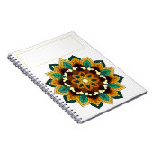 Mandala Pattern 02 in geel & tan Notitieboek (Rechterzijde)