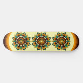 Mandala Pattern 02 in geel & tan Persoonlijk Skateboard (Horizontaal)