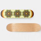 Mandala Pattern 02 in geel & tan Persoonlijk Skateboard (Horizontaal)