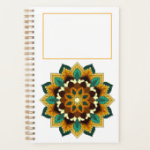 Mandala Pattern 02 in geel & tan Planner (Voorkant)