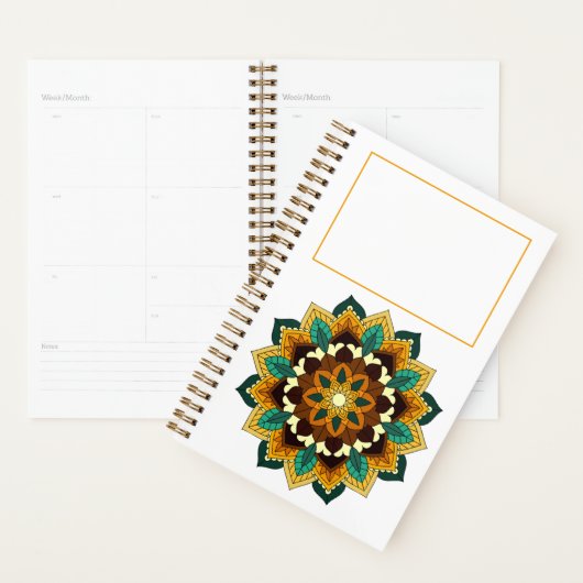 Mandala Pattern 02 in geel & tan Planner (Display)
