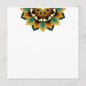 Mandala Pattern 02 in geel & tan Programmakaart (Voorkant)