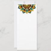 Mandala Pattern 02 in geel & tan Save The Date (Voorkant)