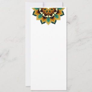 Mandala Pattern 02 in geel & tan Save The Date