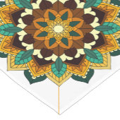 Mandala Pattern 02 in geel & tan Short Table Run Korte Tafelloper (Hoek)