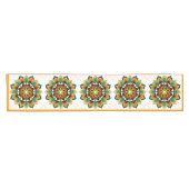 Mandala Pattern 02 in geel & tan Short Table Run Korte Tafelloper (Horizontaal)