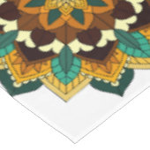 Mandala Pattern 02 in geel & tan Tafelkleed (Gekanteld)
