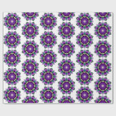 Mandala Pattern 02 in paars Cadeaupapier (Vlak)