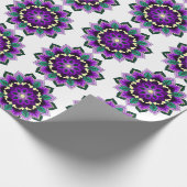 Mandala Pattern 02 in paars Cadeaupapier (Hoek)