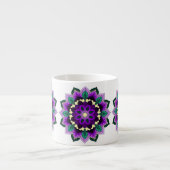 Mandala Pattern 02 in paars Espresso Kop (Voorkant)