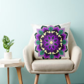 Mandala Pattern 02 in paars Kussen (Stoel)