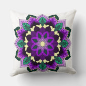 Mandala Pattern 02 in paars Kussen (Achterkant)