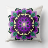 Mandala Pattern 02 in paars Kussen (Voorkant)