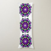 Mandala Pattern 02 in paars Lichaamskussen (Voorkant Verticaal)