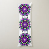 Mandala Pattern 02 in paars Lichaamskussen (Achterkant (Verticaal))