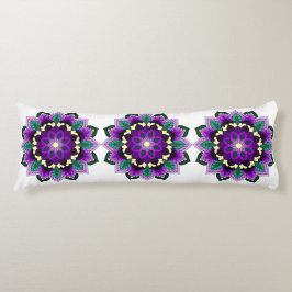 Mandala Pattern 02 in paars Lichaamskussen