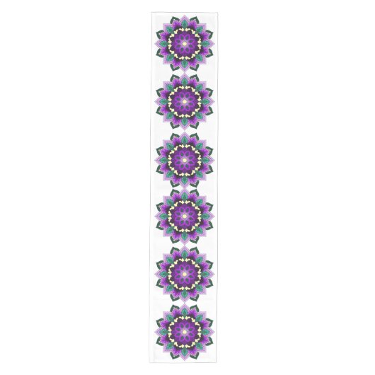 Mandala Pattern 02 in paars Medium Tafelloper (Voorkant)