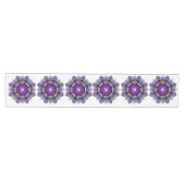 Mandala Pattern 02 in paars Medium Tafelloper (Horizontaal)