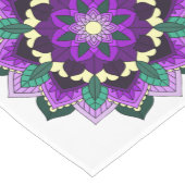 Mandala Pattern 02 in paars Medium Tafelloper (Hoek)