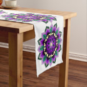 Mandala Pattern 02 in paars Medium Tafelloper (Voorbeeld)