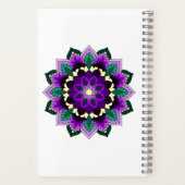 Mandala Pattern 02 in paars Notitieboek (Achterkant)