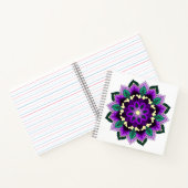 Mandala Pattern 02 in paars Notitieboek (Binnen)