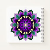 Mandala Pattern 02 in paars Notitieboek (Achterkant)