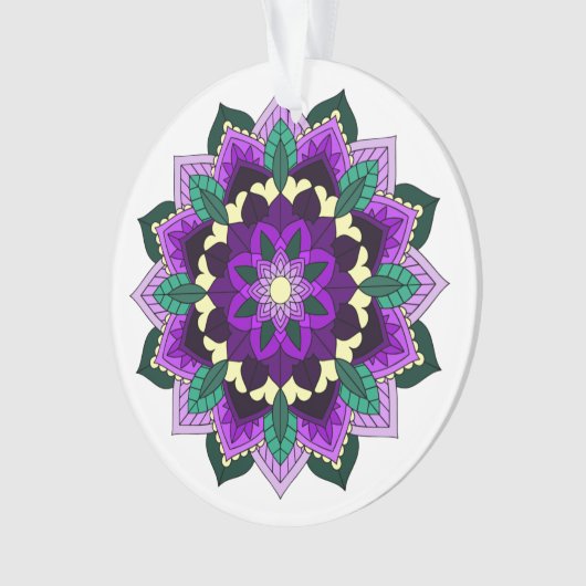Mandala Pattern 02 in paars Ornament (voorkant)