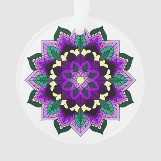 Mandala Pattern 02 in paars Ornament (voorkant)