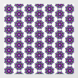 Mandala Pattern 02 in paars Raamsticker